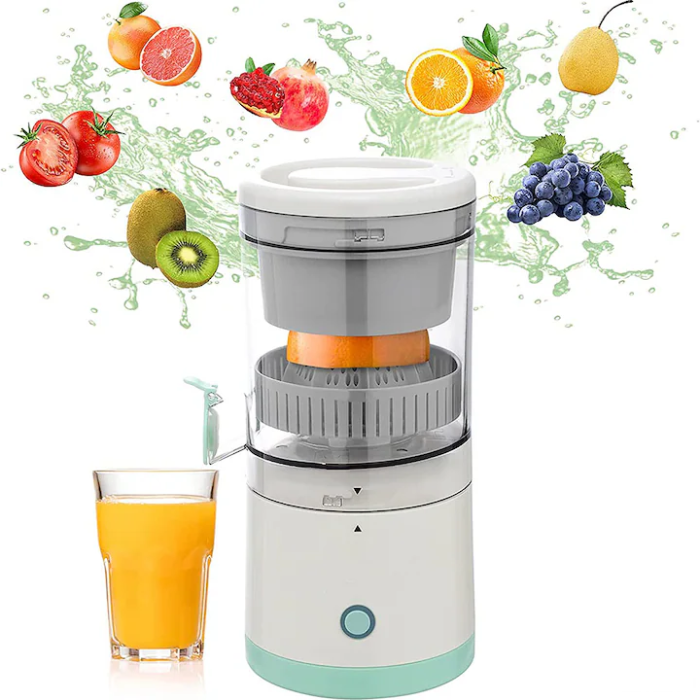 Storcător Electric de Citrice Portabil, 45W, Alimentare USB, Operare Simplă și Rapidă, Ideal pentru Suc Proaspăt Acasă sau în Călătorii, Design Compact Turcoaz [3]