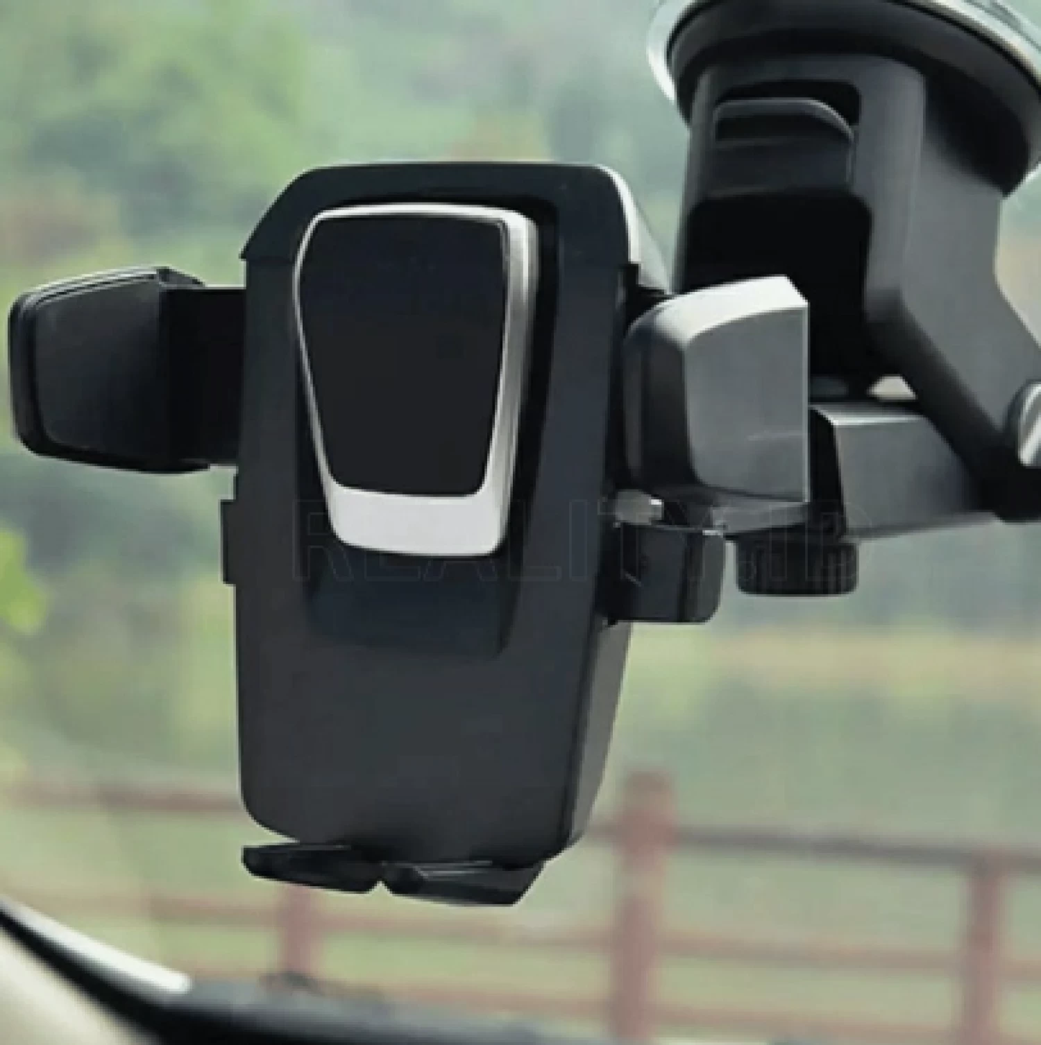 Suport Auto 2 în 1 pentru Telefon CZ-3002B , Montaj pe Parbriz sau Bord, Braț Ajustabil, Rotație 360°, Fixare Sigură pentru Smartphone-uri [2]