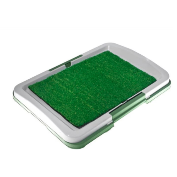 Toaletă animale cu gazon artificial, 3 straturi, ușor de întreținut, dimensiuni 47×34×5 cm, pentru uz interior sau terasă [3]