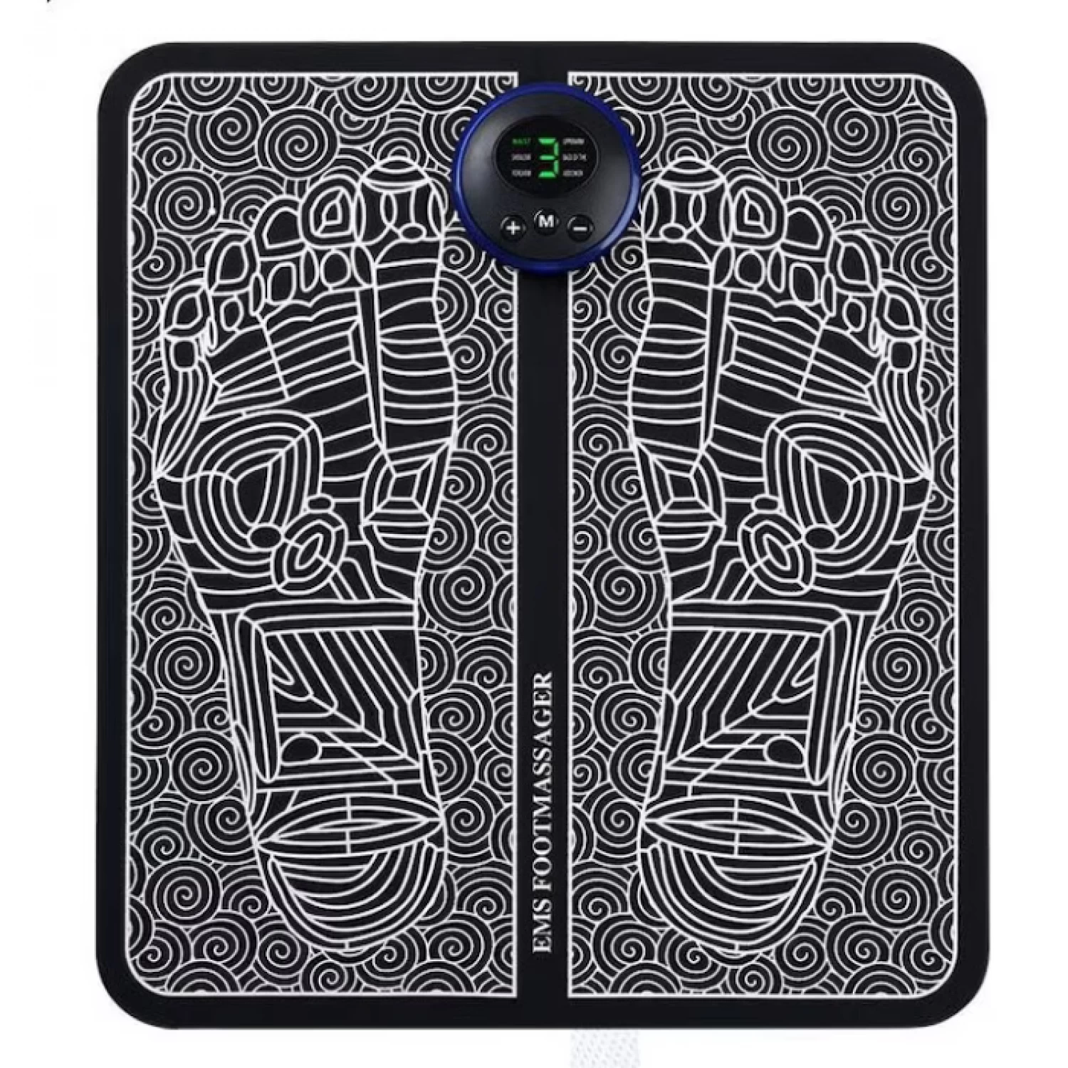 Produse medicale - Aparat Masaj Picioare cu Tehnologie EMS - 6 Moduri, 9 Intensități, Relaxare și Circulație, Design Ergonomic Negru