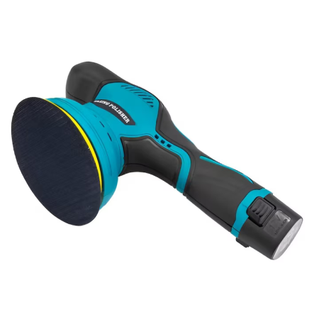 Aparat Polish Auto fără Fir, 2 Acumulatori 36V Incluși, Viteză Variabilă 2500-5000 RPM, 8 Trepte de Reglaj, Dimensiuni 27,5x11,5x12 cm, Design Ergonomic Portabil, Negru-Albastru [6]