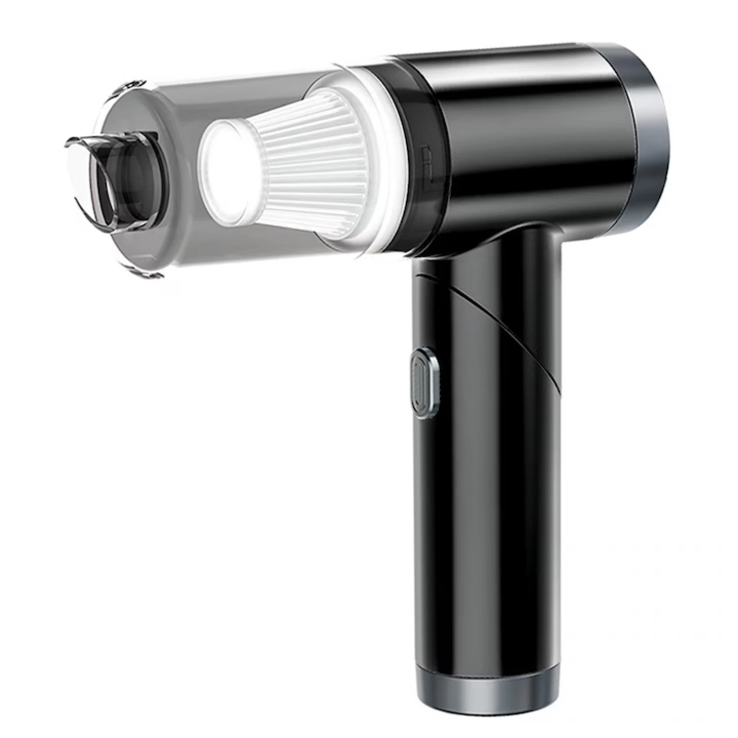 Accesorii Auto - Aspirator auto portabil multifuncțional, fără fir, 9000Pa, 3 în 1, negru, USB reîncărcabil, cu duze și filtru HEPA