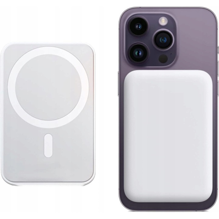 Baterie externă 10000mAh cu prindere magnetică, Fast Charge 15W, compatibilă cu MagSafe, design compact și construcție rezistentă [1]