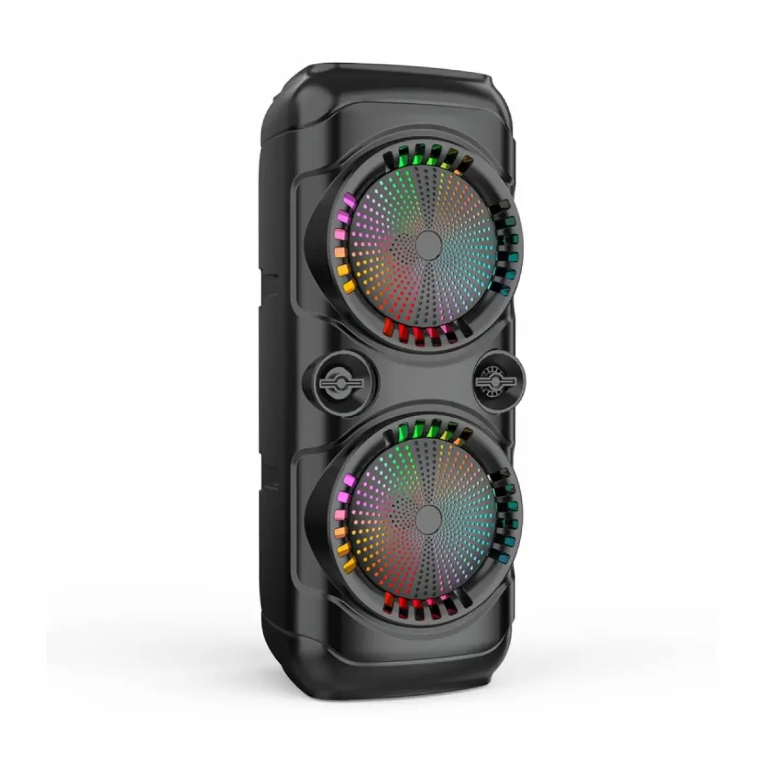 Boxă Portabilă 250 W PMPO Bluetooth cu Microfon wifi, 2 x 8 inch, Funcție Karaoke, Lumini LED, Radio FM, Rezistentă la Apă și Praf - Ideală pentru Petreceri și Distracție în Aer Liber [2]