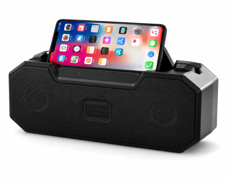 Boxe Audio - Boxă Portabilă Bluetooth V50, Sunet Stereo Hi-Fi cu Bass Puternic, Radio FM, Redare MP3 prin Bluetooth, USB și Card TF, Acumulator Reîncărcabil, Suport pentru Telefon, Dimensiuni 26 × 17,2 × 9,6 cm