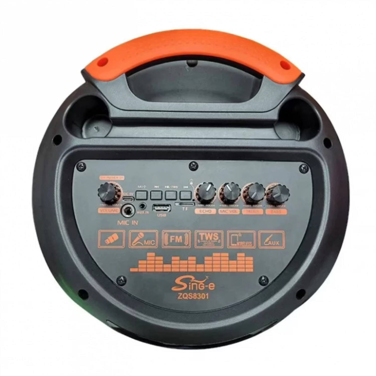 Boxă Portabilă- Sunet Puternic de 400W PMPO, Bluetooth 5.0, Lumini LED RGB Sincronizate, Microfon Wireless pentru Karaoke, Radio FM, USB, AUX, Card TF, Autonomie 4-6 Ore, Telecomandă Inclusă [2]