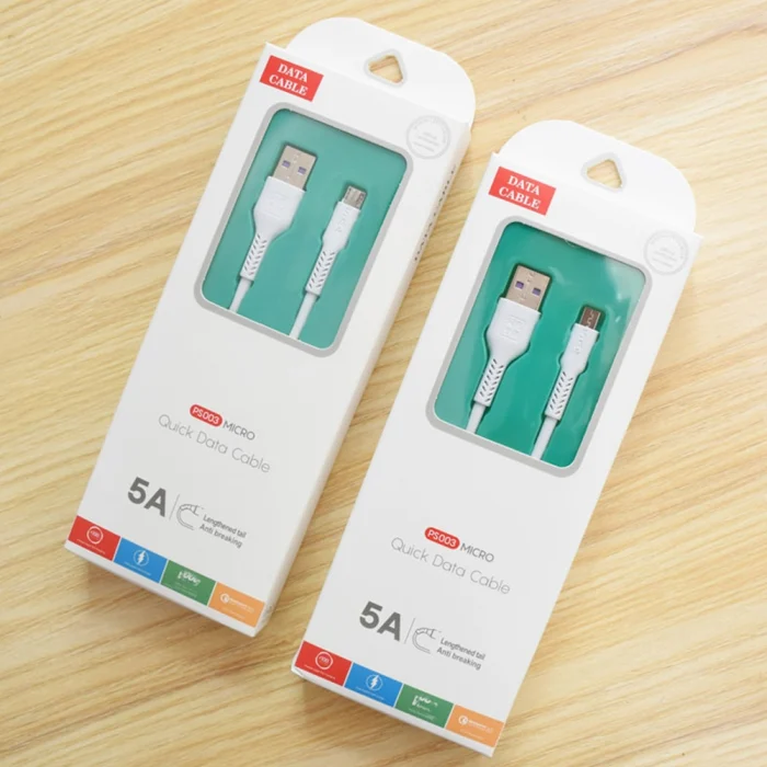 Accesorii Telefoane - Cablu Date și Încărcare Rapidă USB-Micro, 5A, Fast Charging, Alb