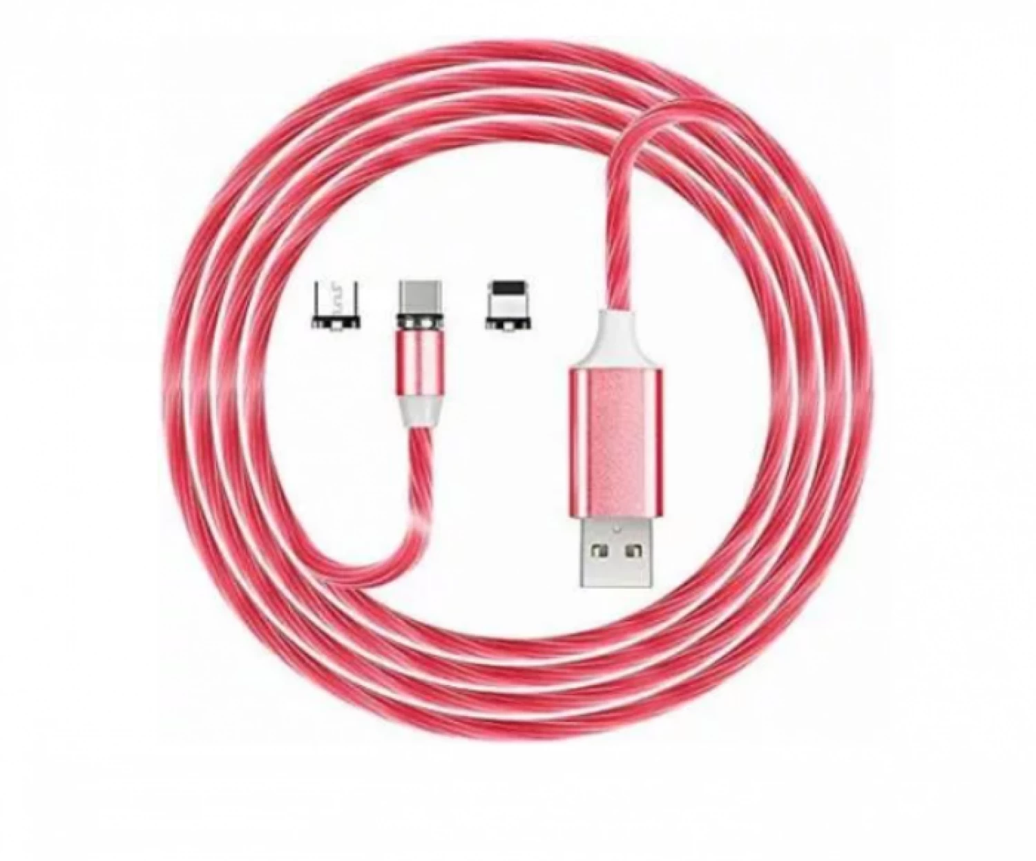 Cablu Încărcare 3 în 1 , Lightning, Micro-USB, USB-C, Încărcare Rapidă, Universal, Rezistent, Negru [1]