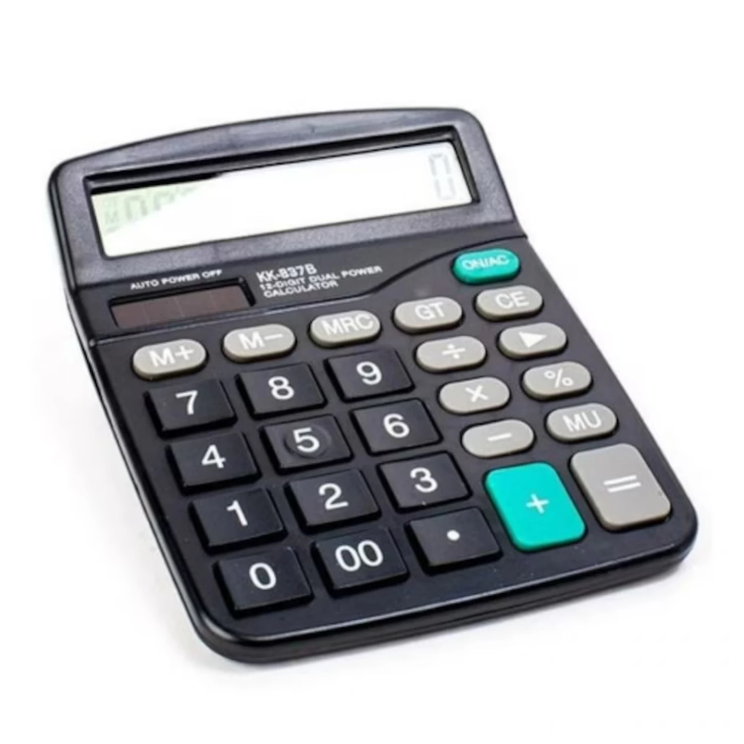 Calculator de Birou Kenko KK-837B, 12 Cifre, Afișaj Mare, Memorie Integrată, Suport pentru 4 Zecimale, Design Elegant Negru [1]
