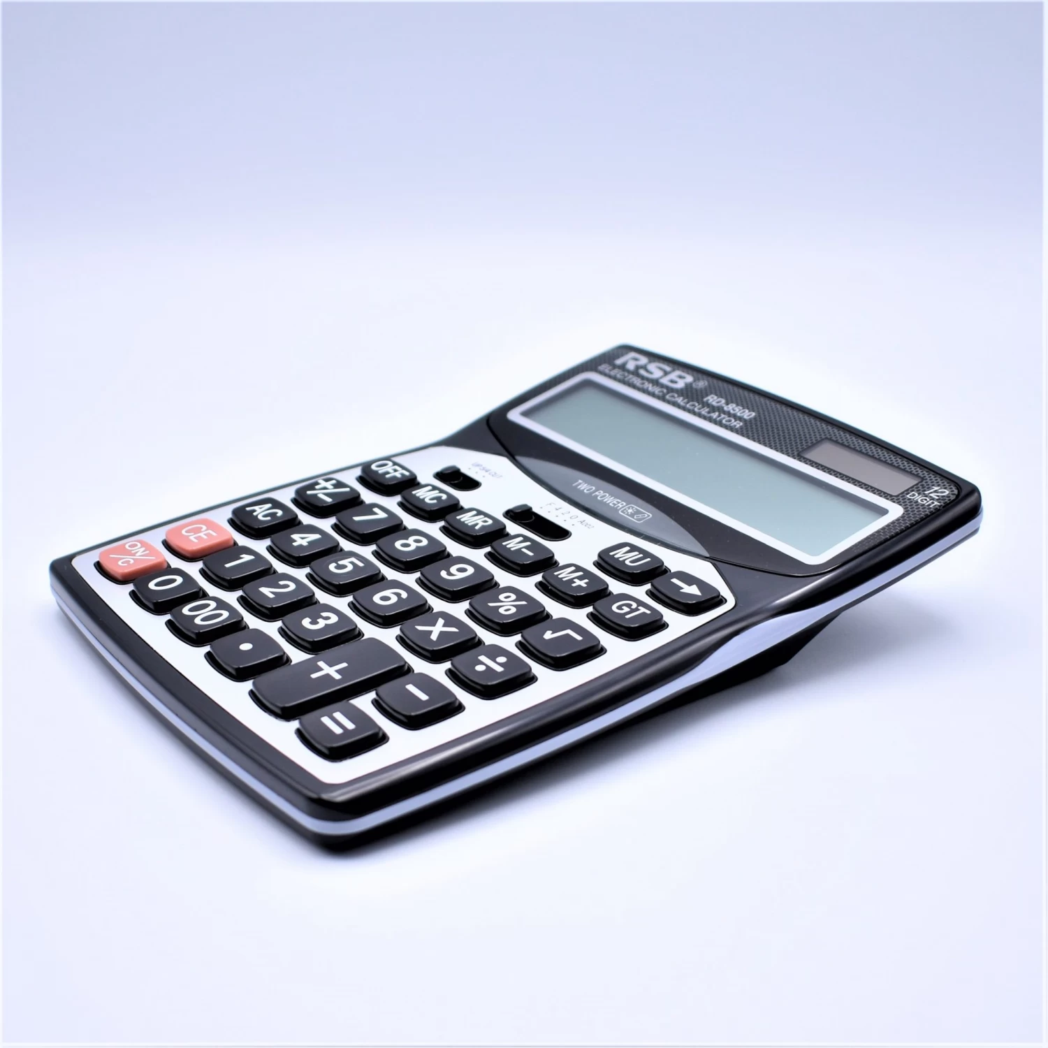 Calculator de birou RD-8500, Ecran Mare, Taste Mari și Silentioase, Funcții GT/Procente/M+/M-, Alimentare Solară + Baterie, Design Ergonomic, 20x15 cm [3]