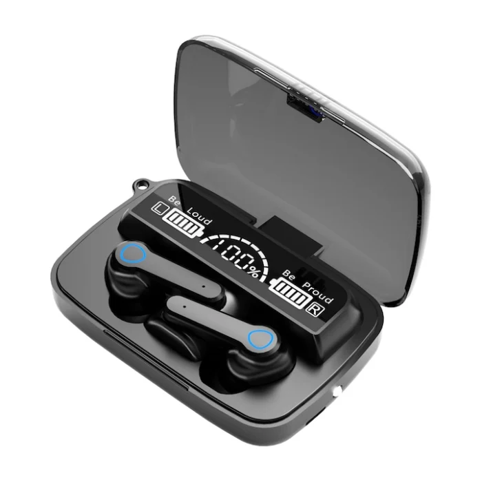 Accesorii Telefoane - Căști Bluetooth M19 TWS 5.1 - Sunet HD, Rezistente la Apă, Display LED Digital, Control Tactil, Autonomie Extinsă