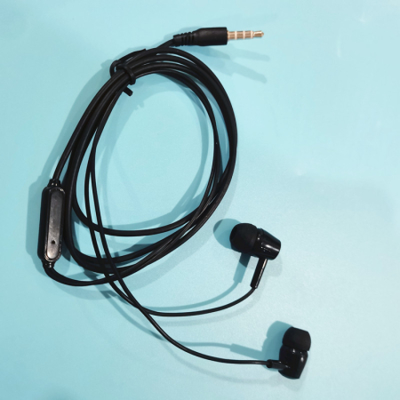 Căști cu cablu 3.5 mm, sunet stereo bass, microfon și telecomandă pe fir, material ABS durabil, design waterproof [3]