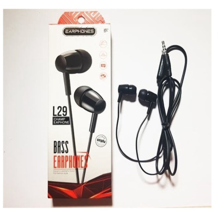 Căști cu cablu 3.5 mm, sunet stereo bass, microfon și telecomandă pe fir, material ABS durabil, design waterproof [6]
