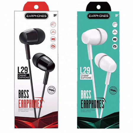 Accesorii Telefoane - Căști cu cablu 3.5 mm, sunet stereo bass, microfon și telecomandă pe fir, material ABS durabil, design waterproof