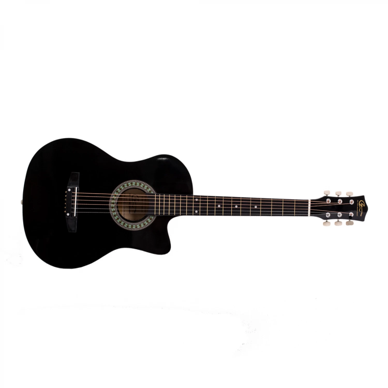 Chitara Acustica 4/4 38  ( 95 x 35 cm ), pentru Incepatori si Adulti, Recomandata peste 8-10 Ani, 6 Corzi Metalice, 18 De Taste [8]