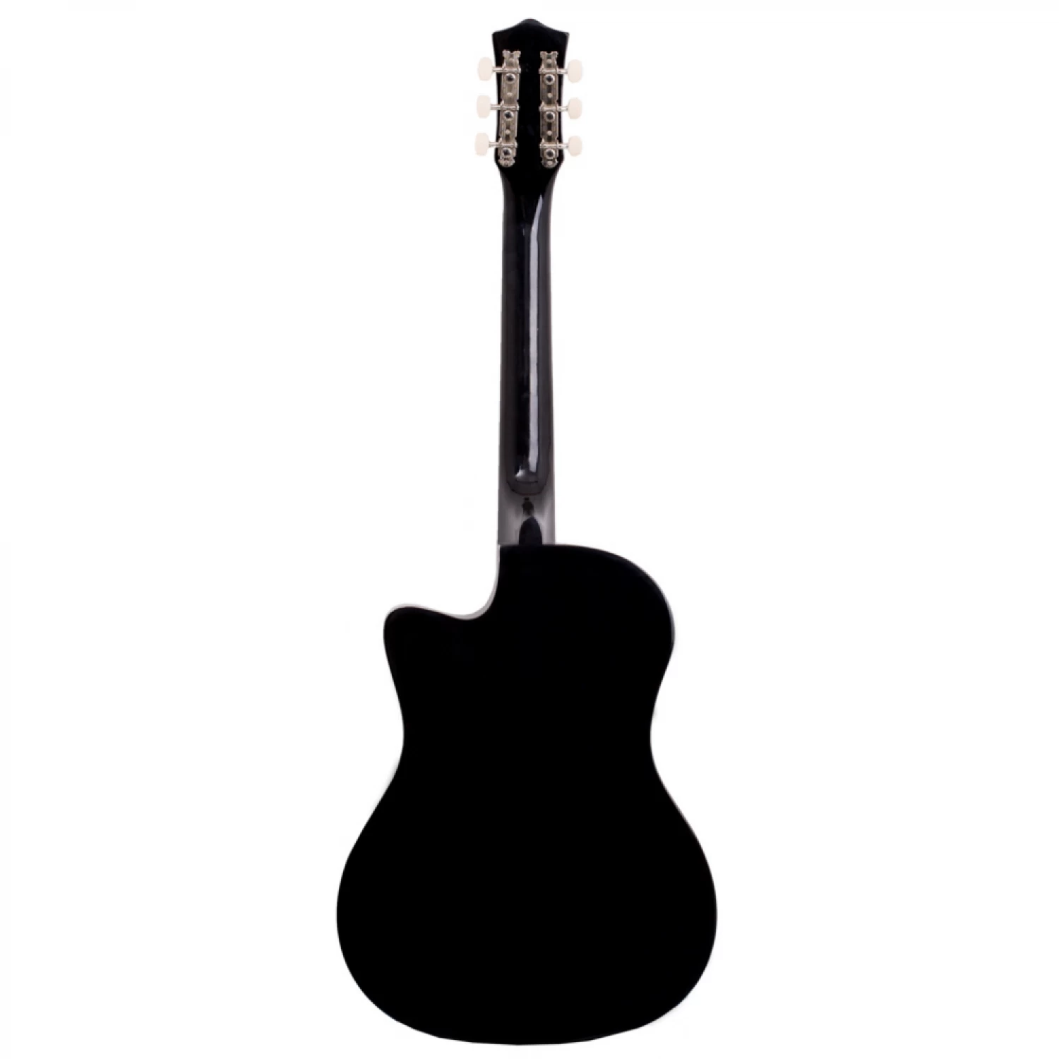 Chitara Acustica 4/4 38  ( 95 x 35 cm ), pentru Incepatori si Adulti, Recomandata peste 8-10 Ani, 6 Corzi Metalice, 18 De Taste [9]