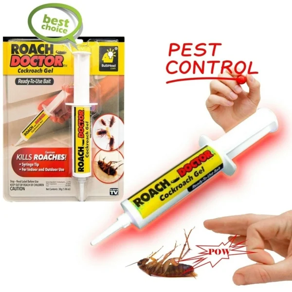 Gel insecticid pentru gândaci cu aplicator seringă, efect rapid asupra sistemului nervos, utilizare ușoară în interior [2]