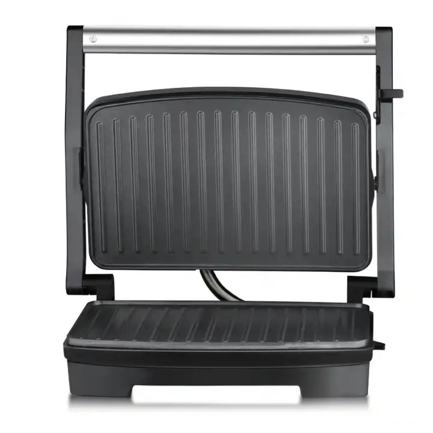Grill Electric Prime Heim 850W, Plăci Antiaderente, Încălzire Dublă, Carcasă Aluminiu, Design Compact, Ideal pentru Carne, Legume și Sandwich-uri - Gătire Rapidă și Uniformă, Curățare Ușoară [4]