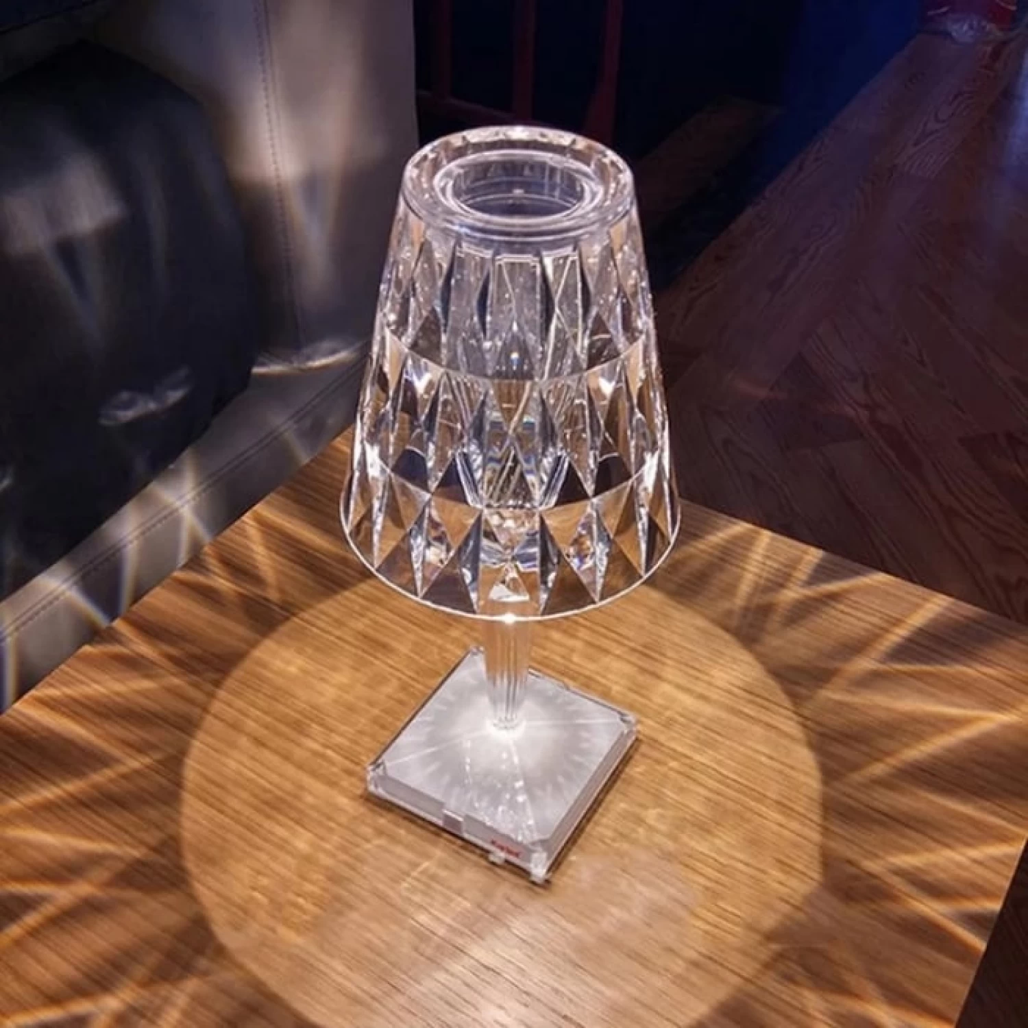 Lampă de Birou LED Cristal Portabilă - RGB, Control Tactil, Baterie Reîncărcabilă 2000 mAh [5]
