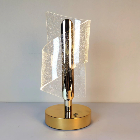 Lampă LED de Masă din Cristal, Control Tactil, Iluminare Ambientală cu Lumină Caldă, Design Modern și Elegant, Consum Redus de Energie [1]