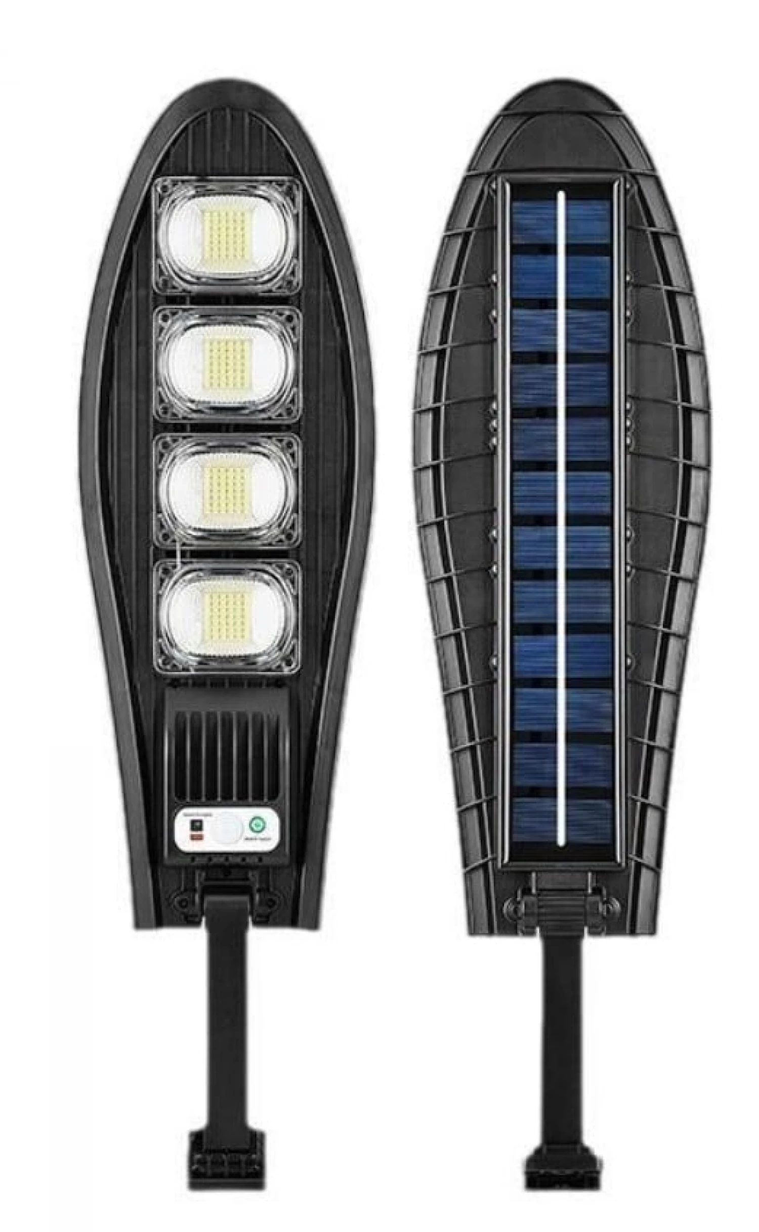Lampă Solară de Exterior 1700W cu Senzor Mișcare, Telecomandă, Panou Solar de Înaltă Eficiență, IP65, Neagră [5]
