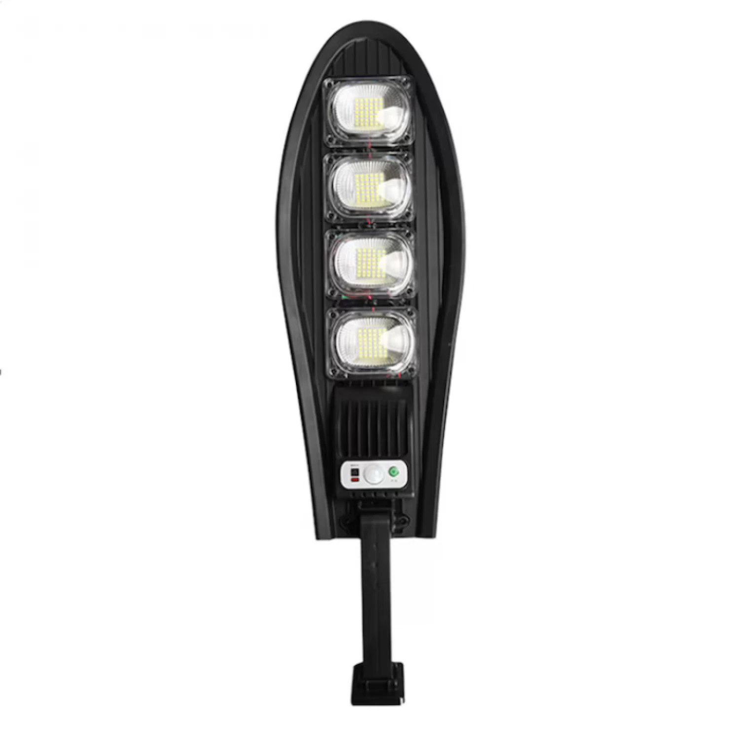 Lampă Solară de Exterior 1700W cu Senzor Mișcare, Telecomandă, Panou Solar de Înaltă Eficiență, IP65, Neagră [1]