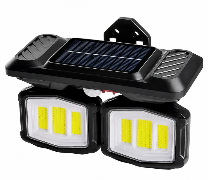 Lampi solare si lanterne led - Lampă Solară LED de Perete 28W, Senzor de Mișcare și Senzor Crepuscular, Baterie Reîncărcabilă 1500 mAh, Panou Solar Integrat, Protecție IP54, Autonomie 6-12 Ore, Iluminare Eficientă pentru Exterior