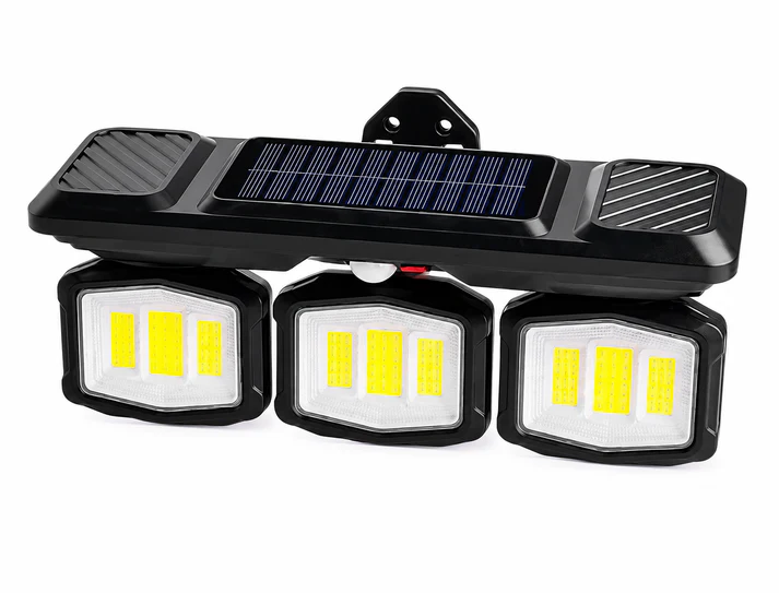 Lampi solare si lanterne led - Lampă Solară LED de Perete 38W, Senzor de Mișcare și Senzor Crepuscular, Baterie Reîncărcabilă 2400 mAh, Panou Solar Integrat, Protecție IP54, Autonomie 6-12 Ore, Iluminare Eficientă pentru Exterior