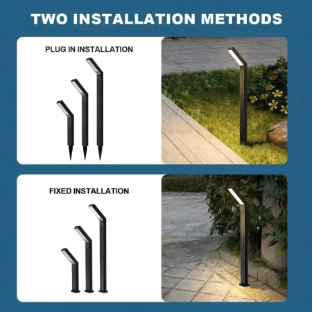 Lampă solară LED grădină, design modular, înălțime reglabilă până la 97 cm, protecție IP65, rezistentă la intemperii [3]