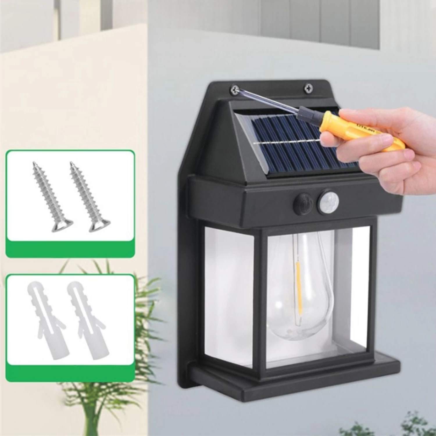 Lampa solara perete LED JF888, senzor miscare, 40W [4]