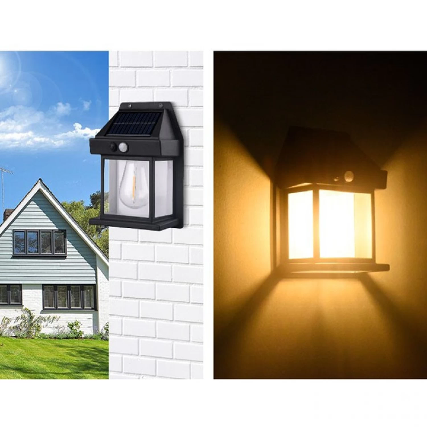 Lampa solara perete LED JF888, senzor miscare, 40W [5]