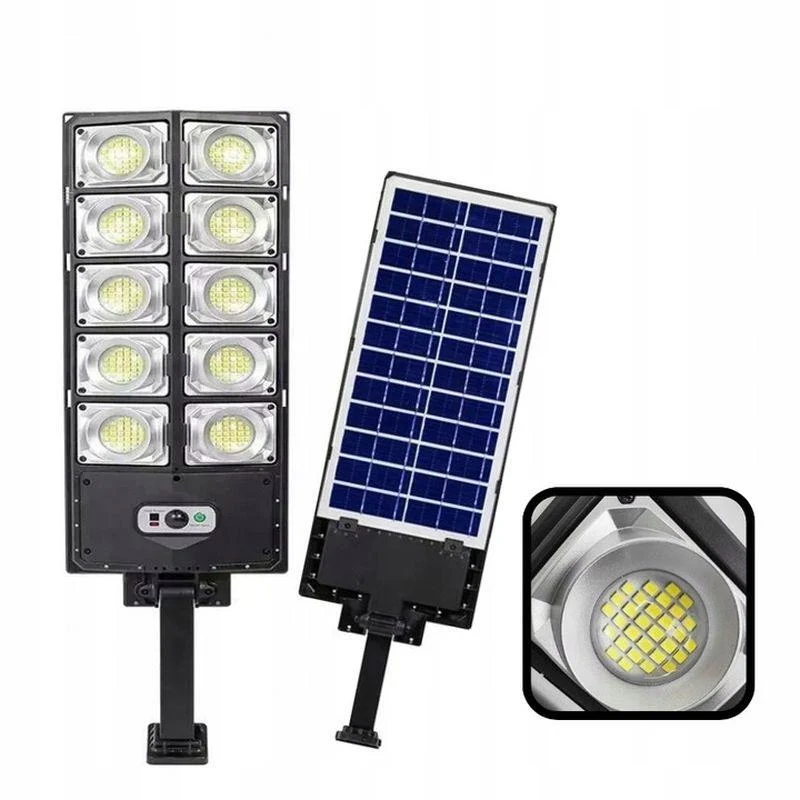 Lampa Stradala cu Incarcare Solara 2200W, 3 Moduri de iluminare, Senzor de Lumina si Senzor de Miscare, Telecomanda Inclusa, Negru, W789A-5 [5]