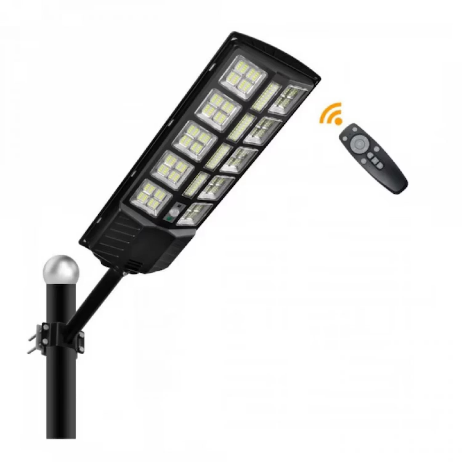 Lampa stradala solara integrata cu telecomanda, Putere - 3000W, culoare negru [11]