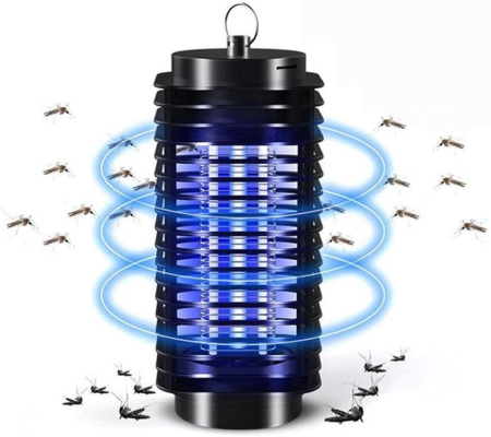 Casa si Bucatarie - Lampă UV anti-țânțari 110-220V, eliminare insecte fără substanțe chimice, tavă detașabilă, montare simplă, design compact