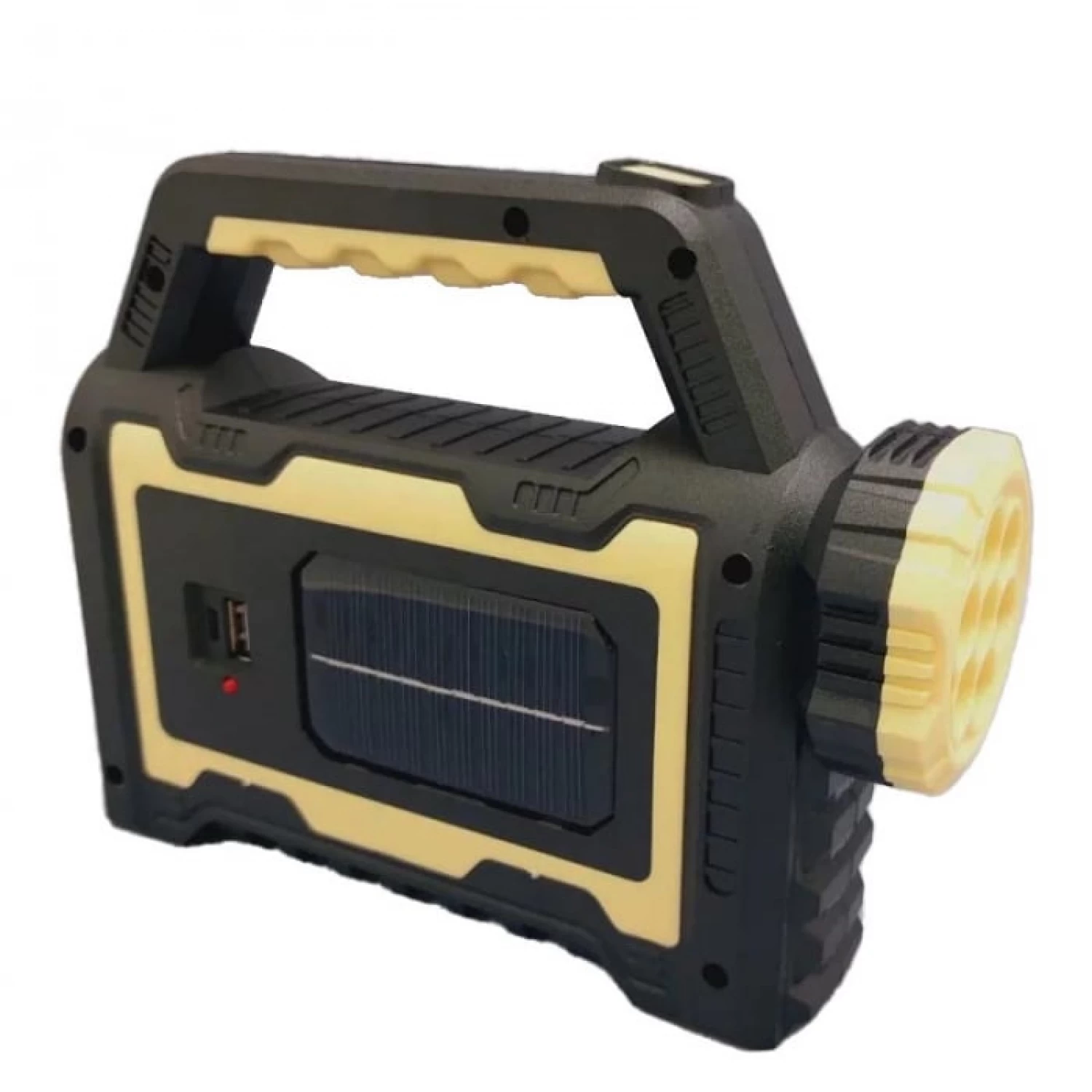 Lanternă Solară Portabilă HS-8031-B, 7 LED + 55 COB LED, 3600 mAh, Funcție Power Bank, 3 Moduri Iluminare [1]