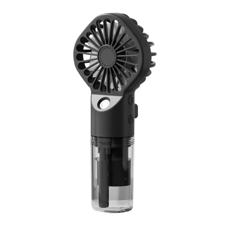 Mini ventilator USB portabil, 4 trepte de viteză, baterie 1200 mAh, 2.5W, din ABS, design compact 16×7×4 cm [6]