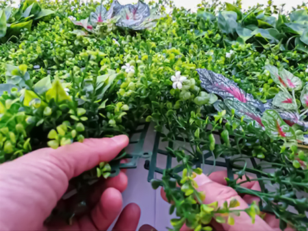 Panou decorativ cu plante artificiale 60×40 cm, aspect natural, pentru interior și exterior, rezistent la intemperii, instalare rapidă [2]