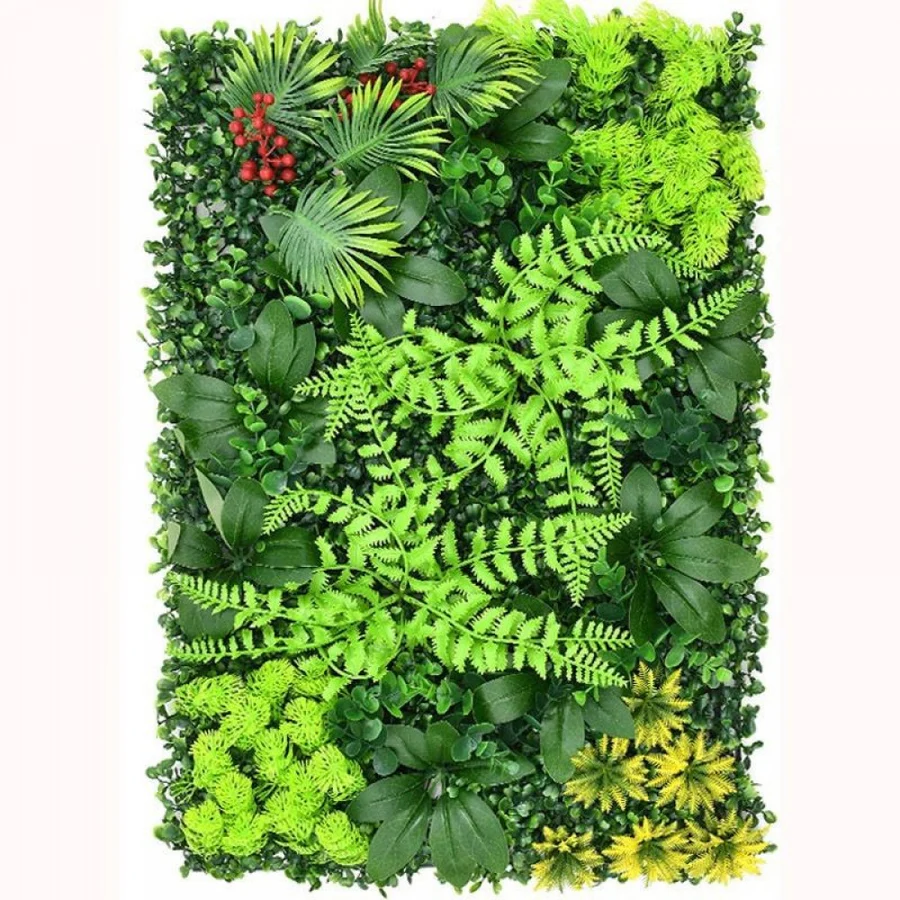 Casa si Bucatarie - Panou decorativ cu plante artificiale 60×40 cm, aspect natural, pentru interior și exterior, rezistent la intemperii, instalare rapidă