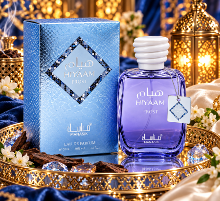Parfumok - Hiyaam Frost – Friss, akvatikus és aromás unisex parfüm jeges, virágos és fás akkordokkal, 100 ml
