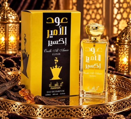 Parfumok - Oud Al Amir Elixir – Intenzív, édes és fás keleties unisex parfüm oud, vanília és ámbrás jegyekkel, 100 ml