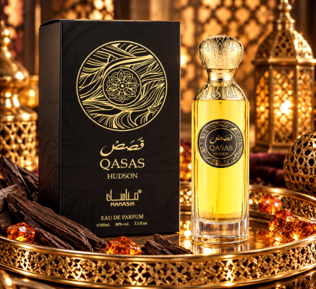 Parfumok - Qasas Hudson – Gyümölcsös, fűszeres és ámbrás keleties férfi parfüm feketeribizlivel, sáfránnyal és rózsával, 100 ml