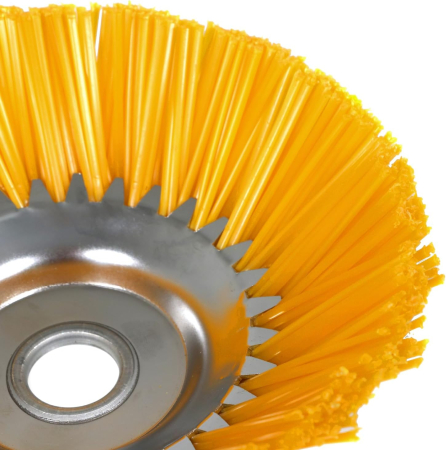 Perie nylon rotativă, pentru curățare suprafețe, 200 mm, rezistentă la temperaturi și substanțe chimice, max. 10.000 RPM [2]