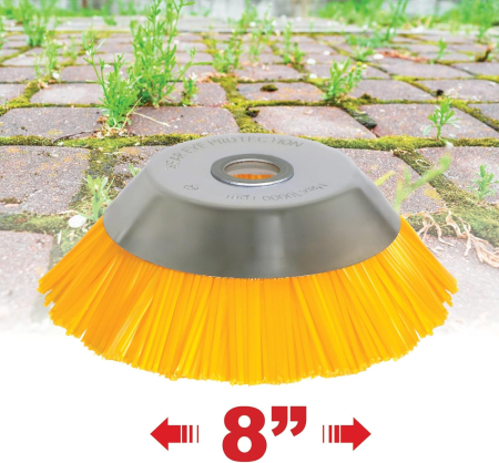 Perie nylon rotativă, pentru curățare suprafețe, 200 mm, rezistentă la temperaturi și substanțe chimice, max. 10.000 RPM [3]