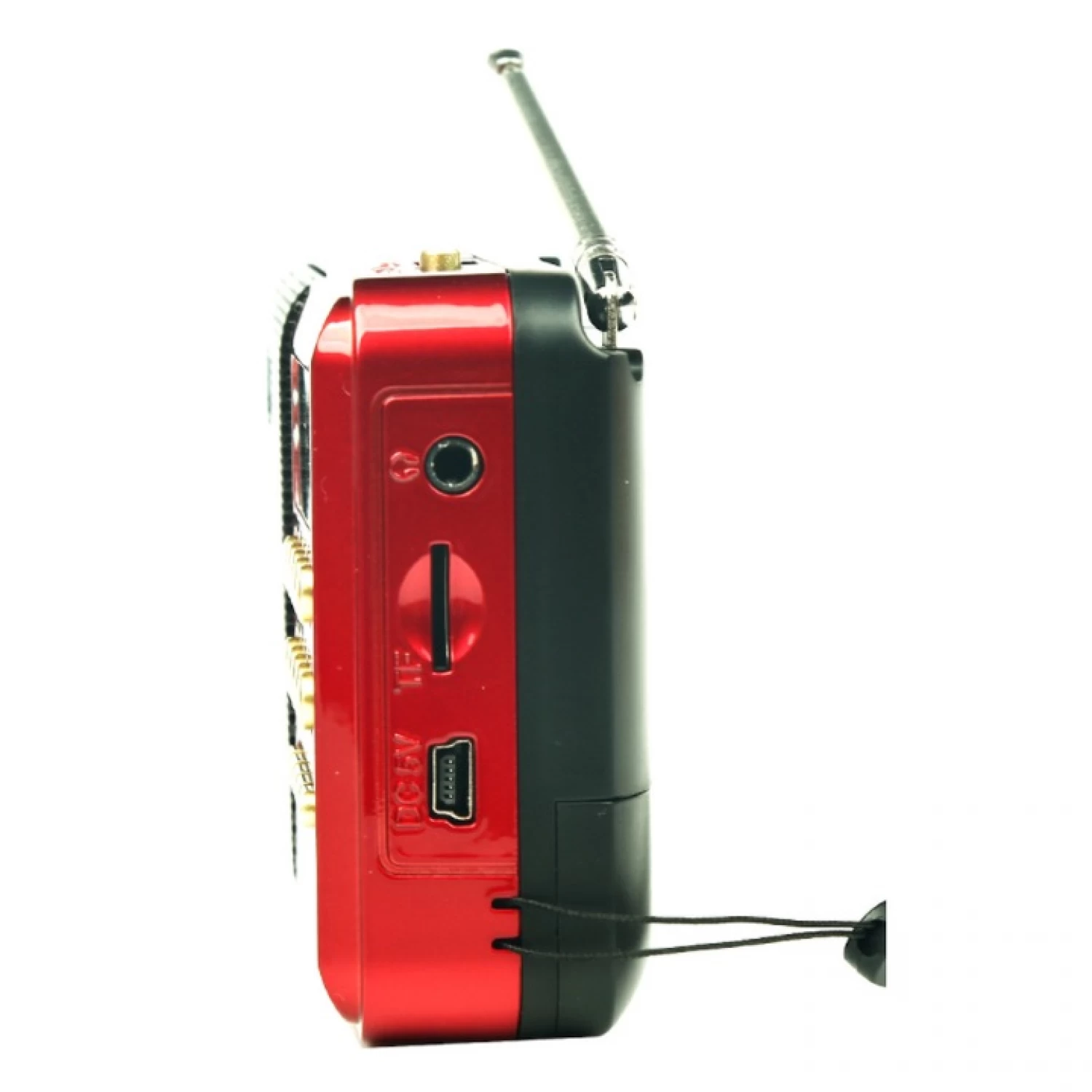 Radio FM Reincărcabil cu USB, Micro SD și Aux - Compact și Ușor de Utilizat, Sunet Clar, Baterie Reincărcabilă, Design Portabil, Ideal pentru Acasă sau Deplasare, Culoare Roșu/Negru, Player MP3/WMA, C [7]