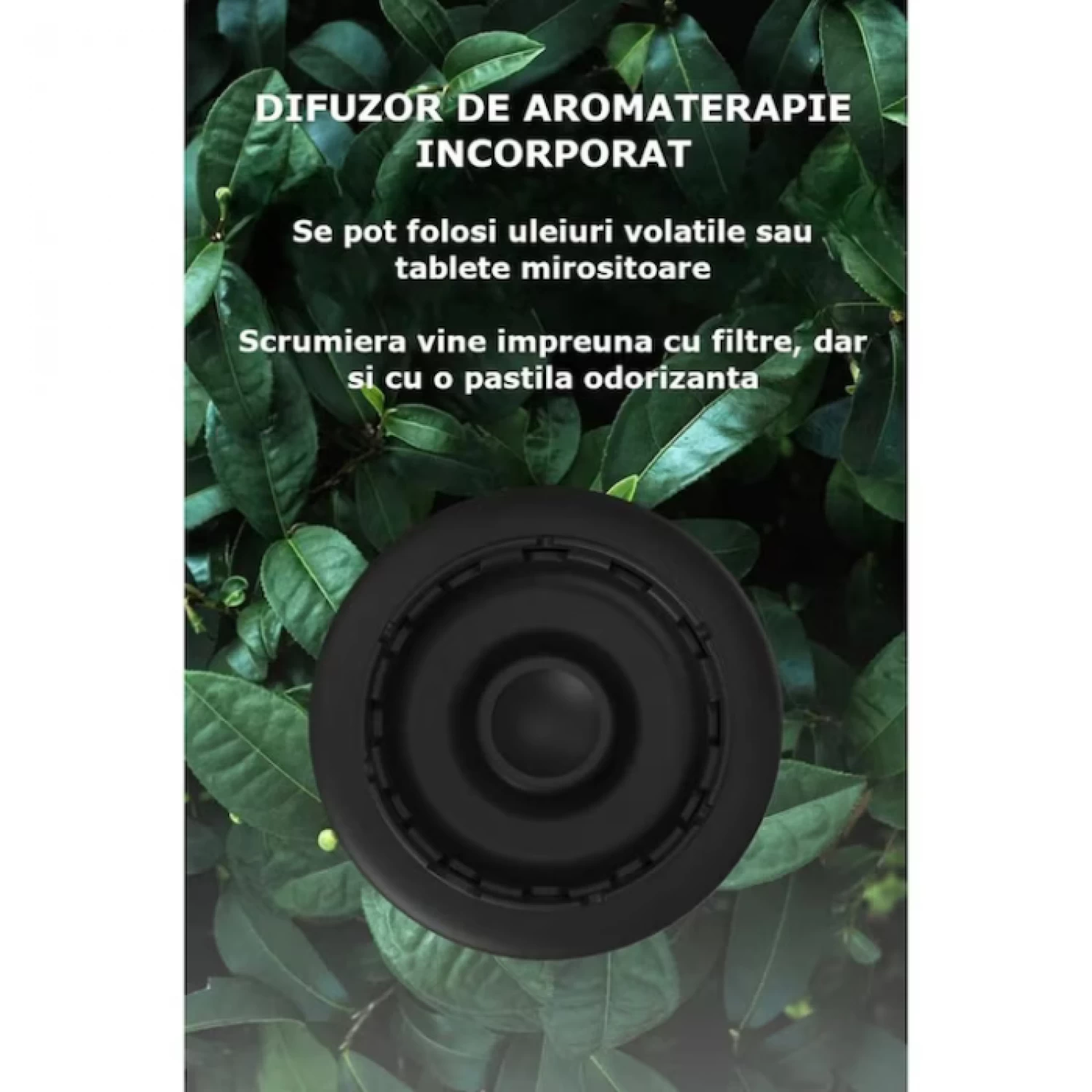 Scrumieră Electrică Multifuncțională cu Ventilator și Filtru Antifum - Eliminare Mirosuri, Pastilă Odorizantă Inclusă, Design Portabil Verde [5]