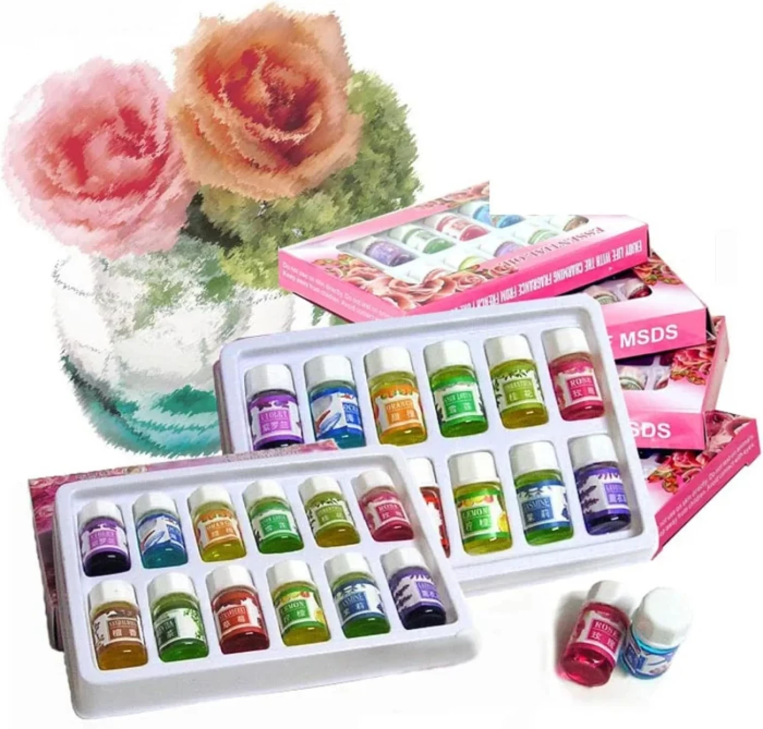 Casa si Bucatarie - Set 12 Uleiuri Esențiale Naturale, 100% Pure, Calitate Terapeutică, Aromaterapie & Difuzor, 12 x 3 ml