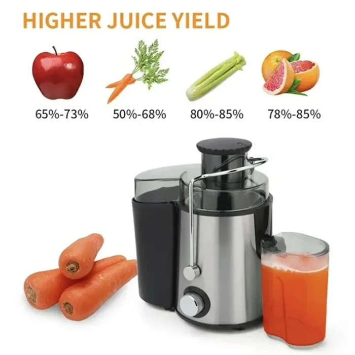 Storcător de fructe și legume electric 1.5L, putere 1400W, 2 trepte de viteză, lame inox, ușor de curățat [2]