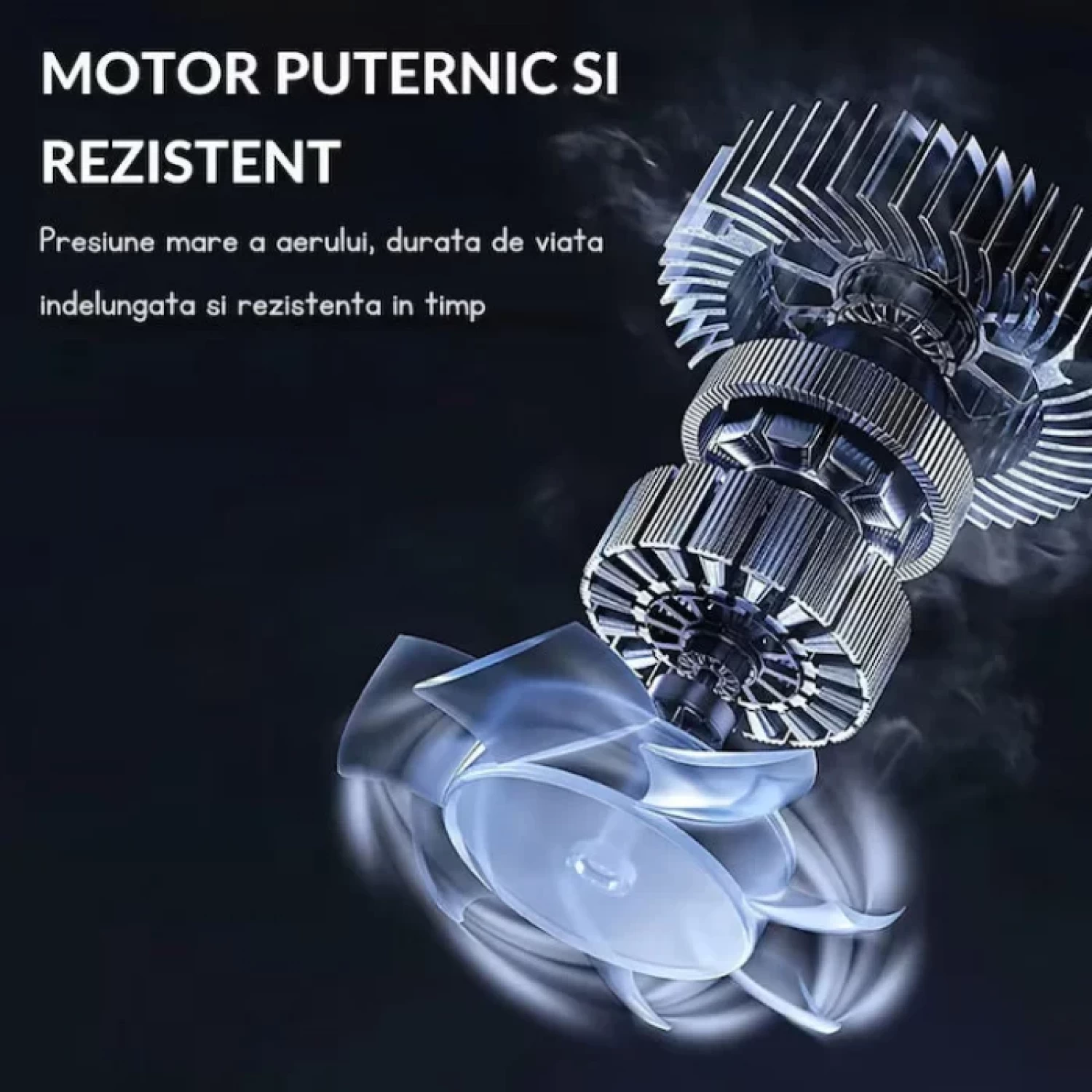 Suflantă de Aer Portabilă fără Fir, aprox. 1000 W, 150.000 RPM, cu 2 Baterii 48 V și Încărcător, Utilizare Multiplă, Negru [3]