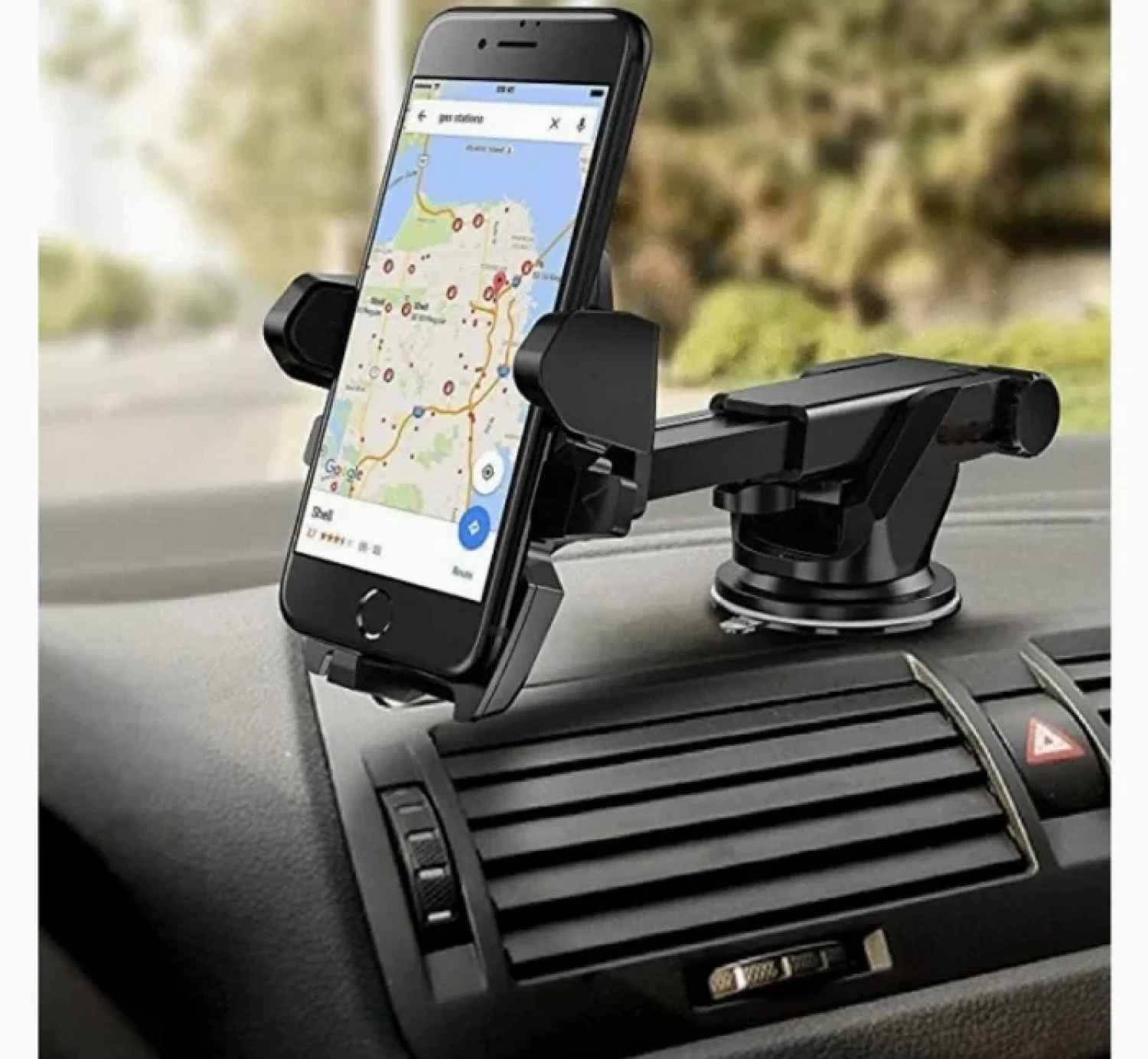 Suport Auto Universal J-097, Prindere Ventuză, Rotire 360° și Compatibilitate pentru Telefoane de 3.5-7 Inch, Montare pe Bord sau Parbriz [1]