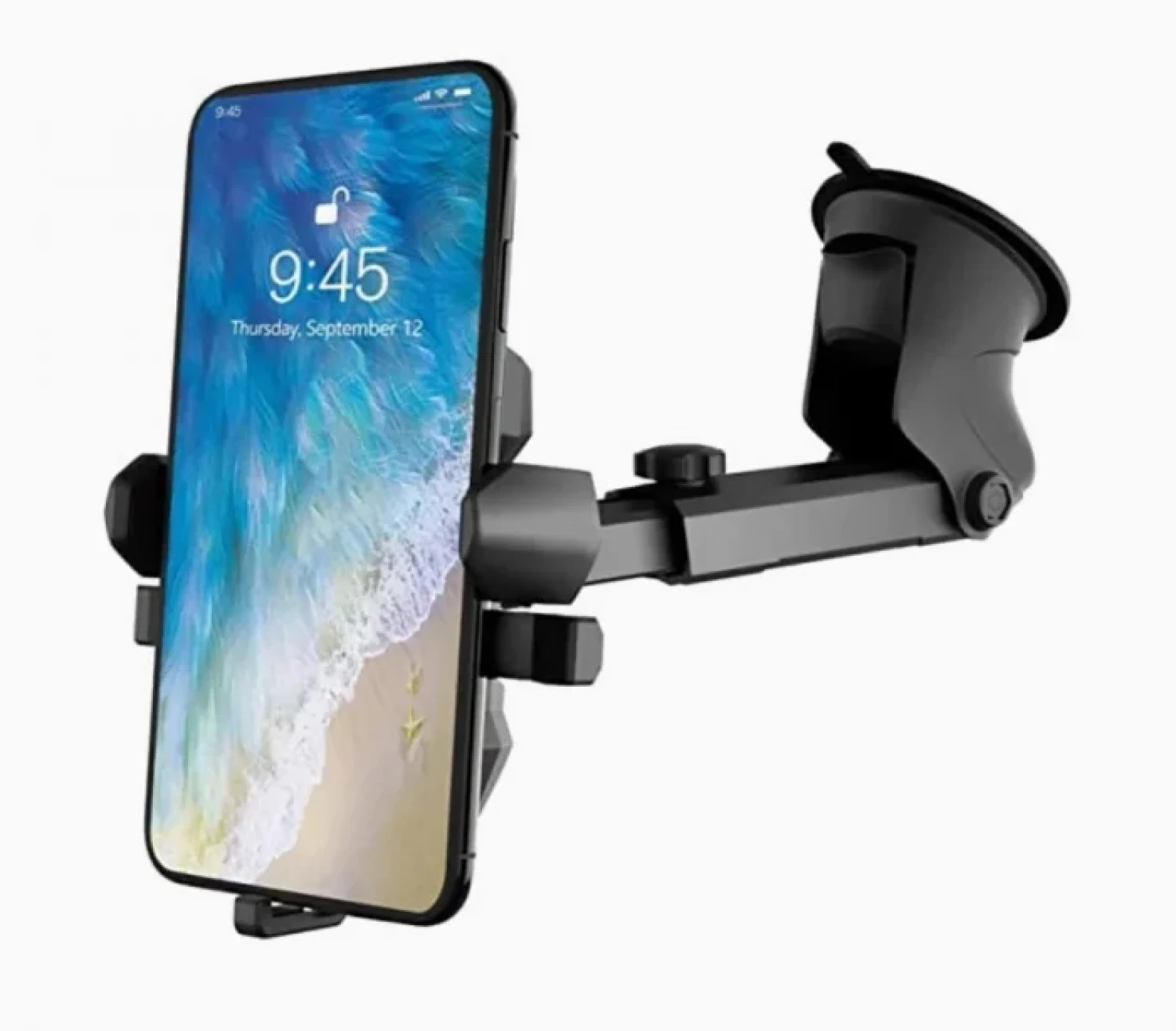 Suport Auto Universal J-097, Prindere Ventuză, Rotire 360° și Compatibilitate pentru Telefoane de 3.5-7 Inch, Montare pe Bord sau Parbriz [3]